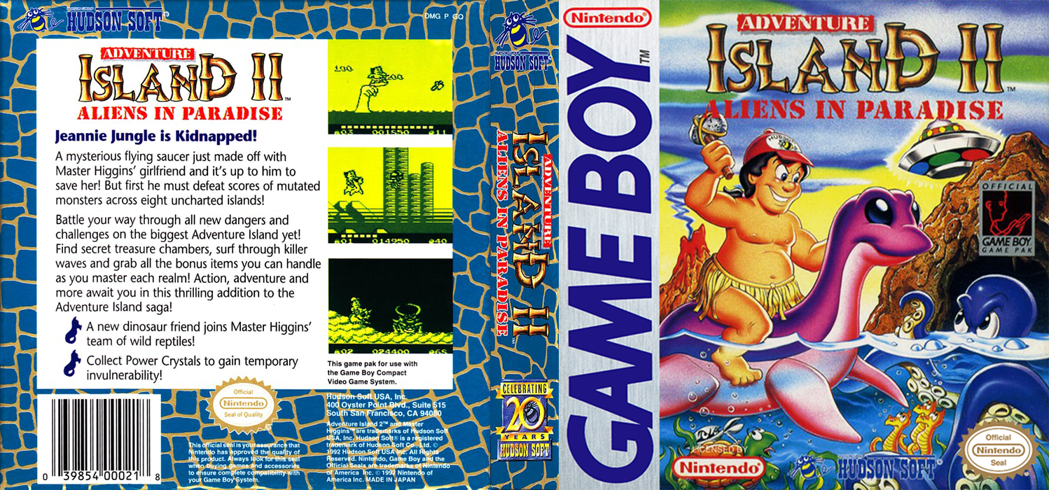 Adventure Island II: Aliens in Paradise [US,EU] gb 1993 Box Art