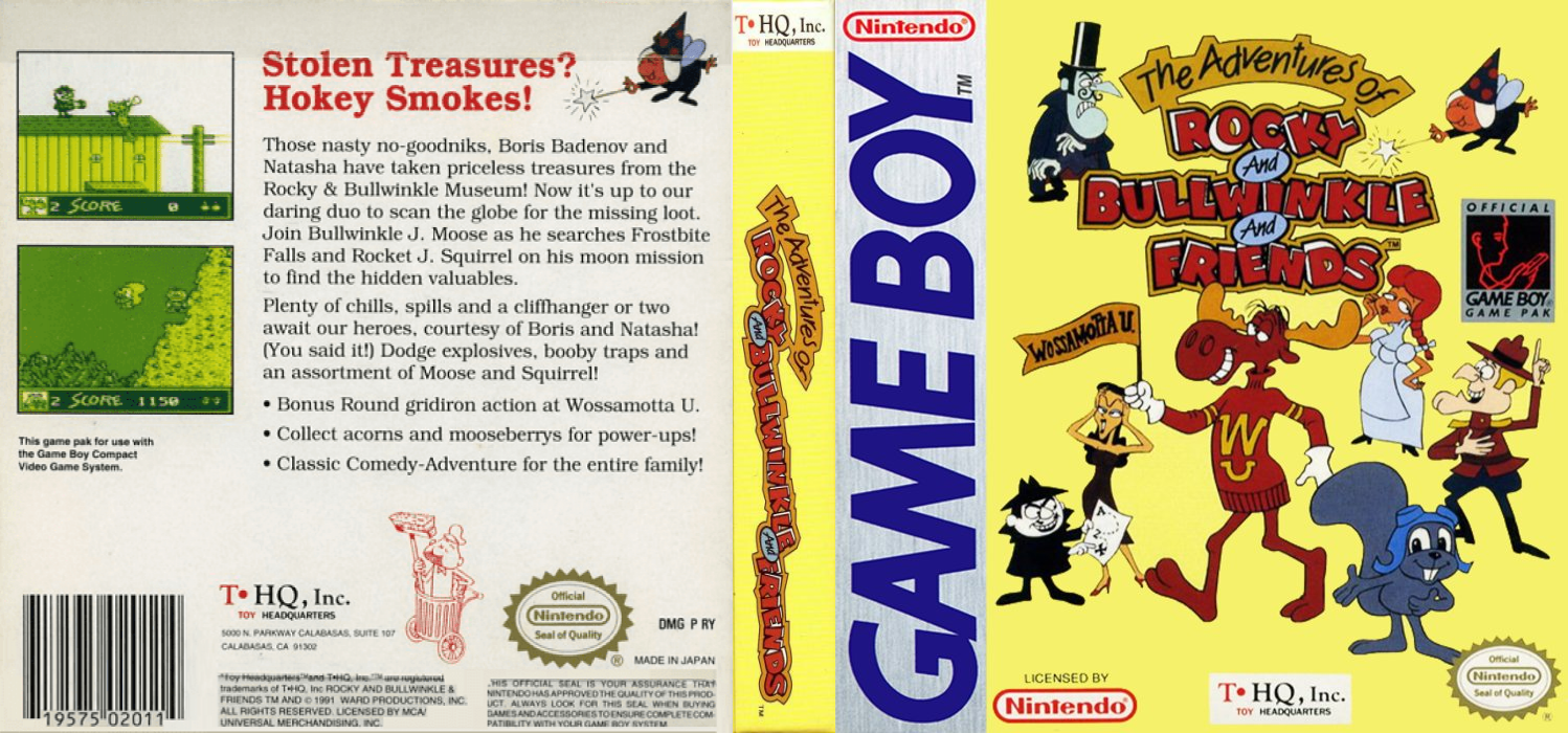 The Adventures of Rocky and Bullwinkle and Friends [US] gb 1992 Box Art