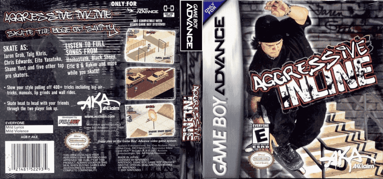 Aggressive Inline [US] gba 2002 Box Art