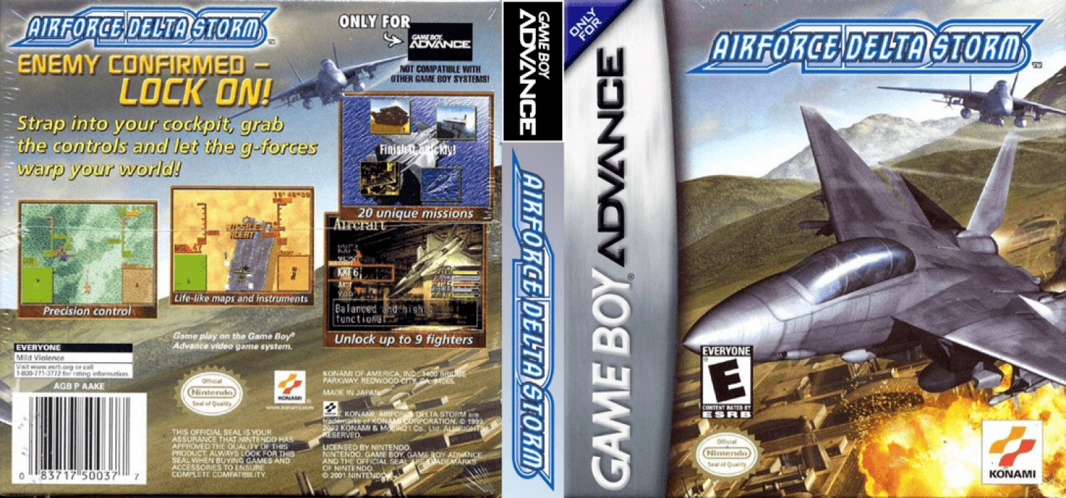 AirForce Delta Storm [US] gba 2002 Box Art