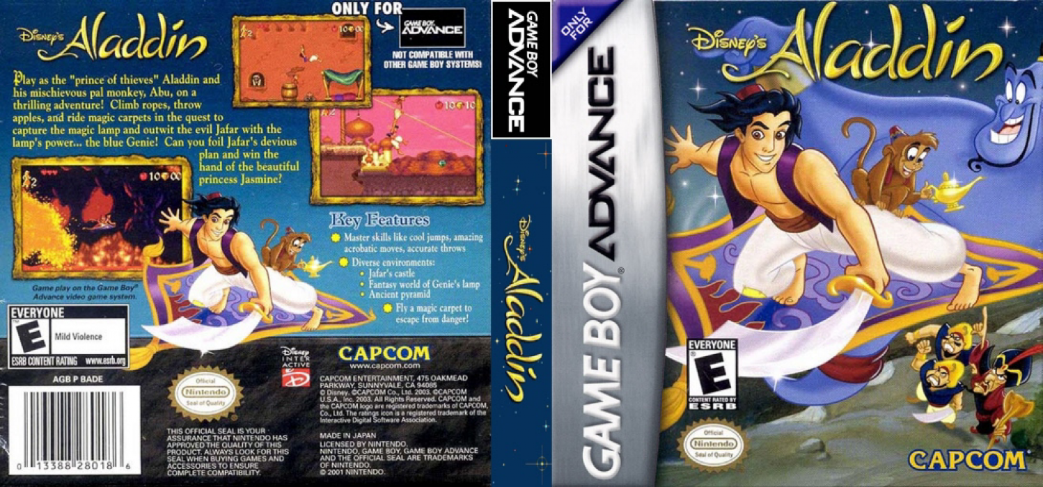 Aladdin [US] gba 2004 Box Art