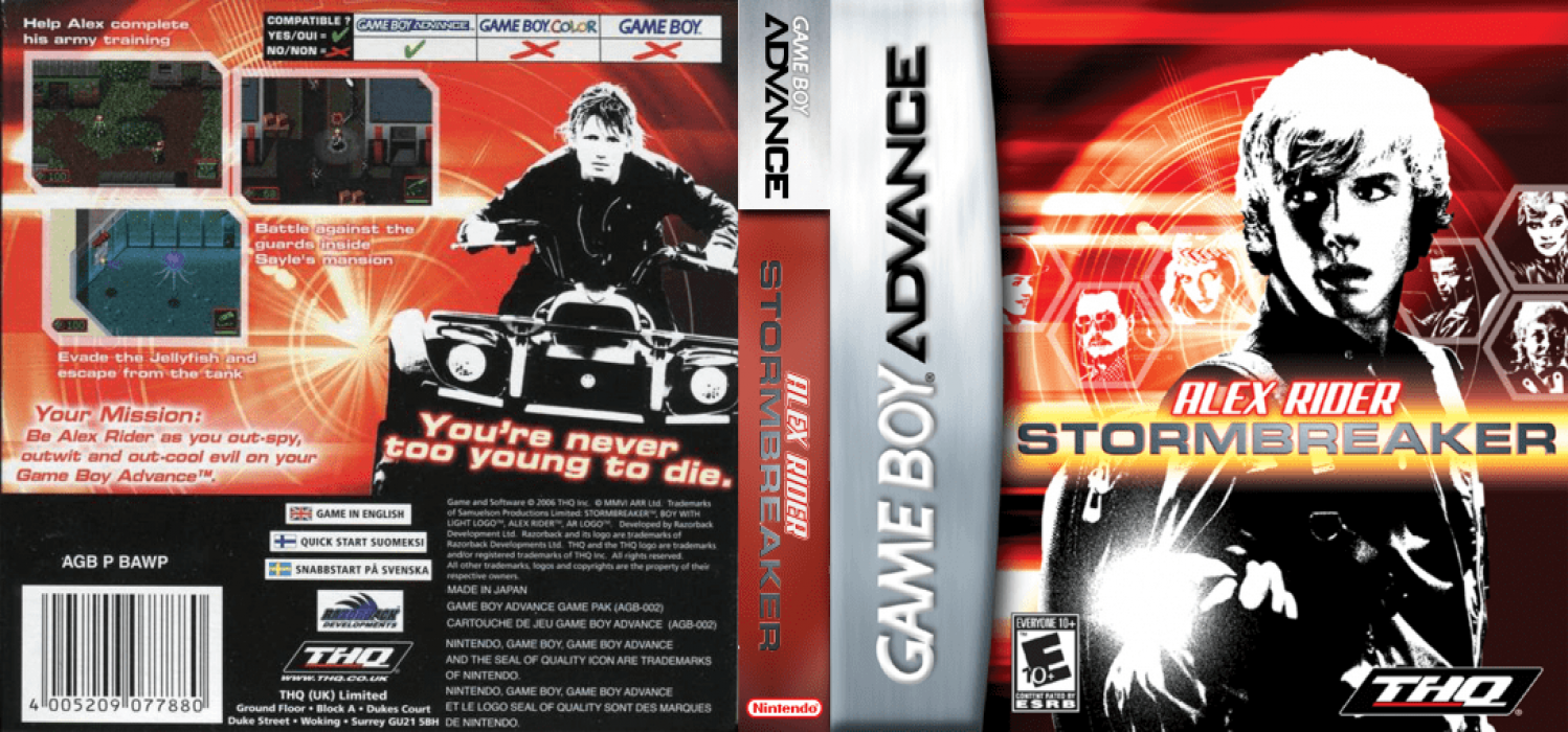 Alex Rider : Stormbreaker [US] gba 2006 Box Art