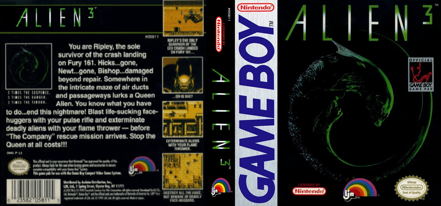 Alien 3 [US,EU] gb 1993 Box Art