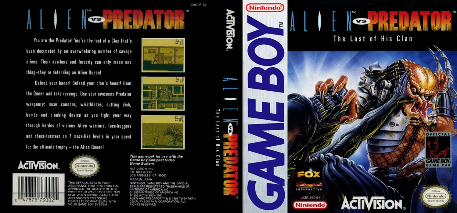 Aliens Versus Predator : The Last of His Clan [US] gb 1993 Box Art