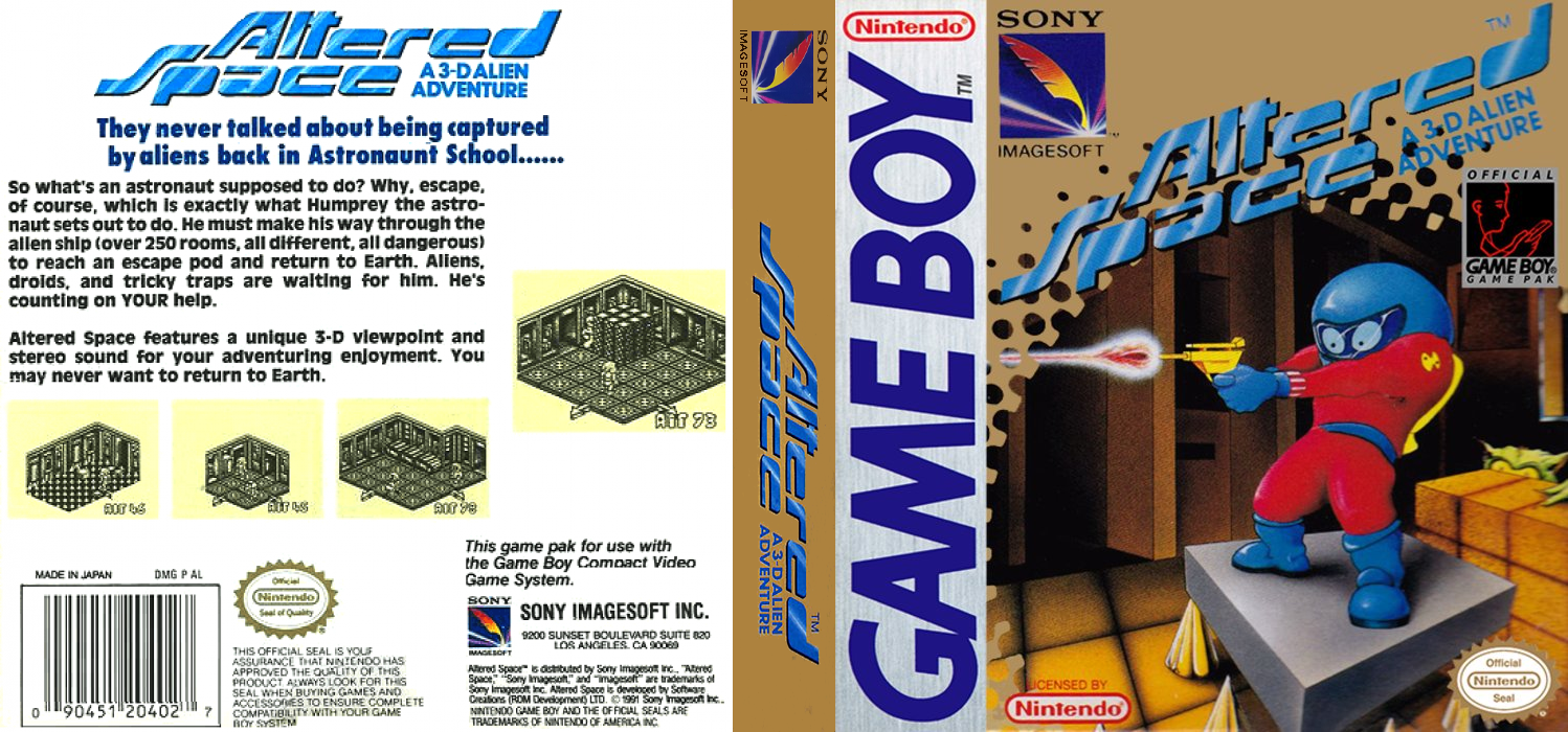 Altered Space: A 3-D Alien Adventure [US] gb 1991 Box Art