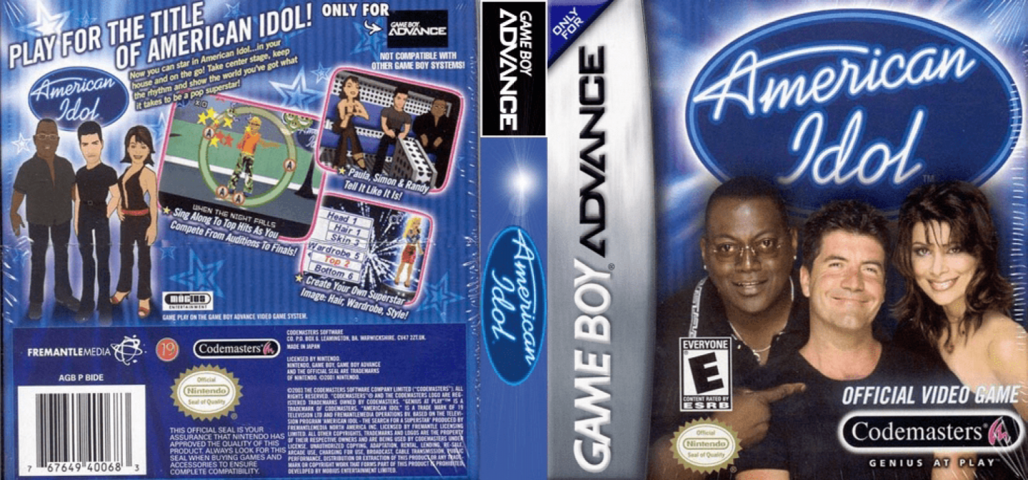 American Idol [US] gba 2003 Box Art