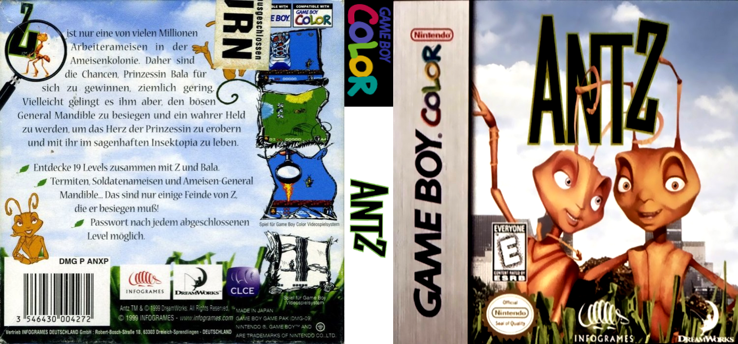 Antz [US] gbc 1999 Box Art