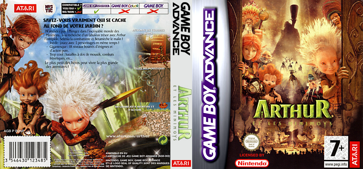 Arthur and the Invisibles [US] gba 2007 Box Art