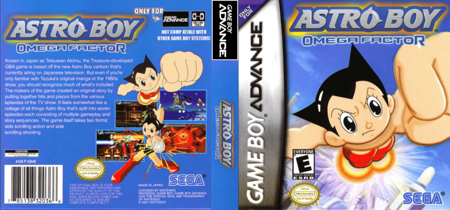 Astro Boy : Omega Factor [US] gba 2004 Box Art