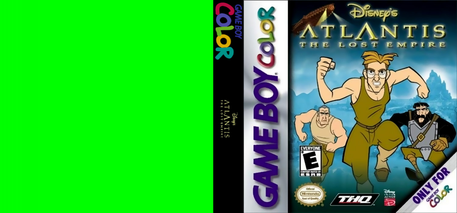 Atlantis : The Lost Empire [US,EU] gbc 2001 Box Art