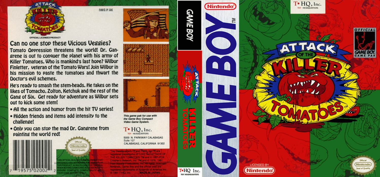 Attack of the Killer Tomatoes [US,EU] gb 1992 Box Art