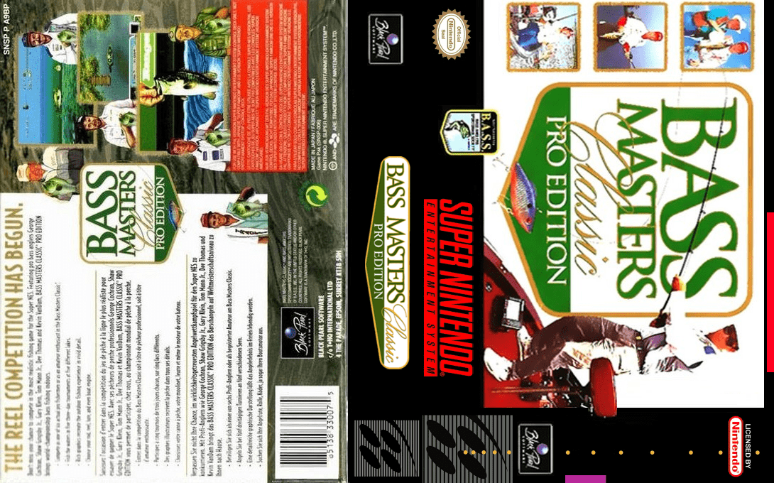 Bass Masters Classic : Pro Edition [US] snes 1995 Box Art