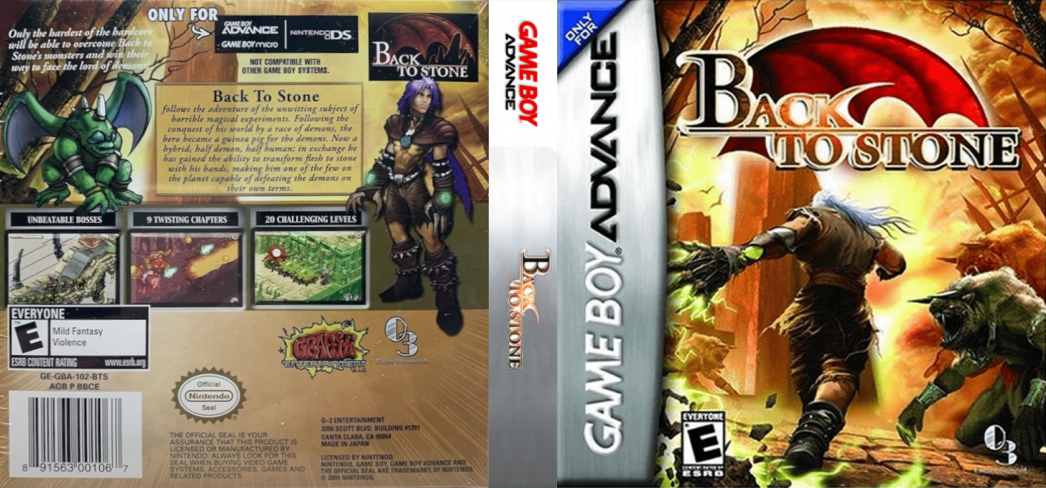 Back To Stone [US] gba 2006 Box Art