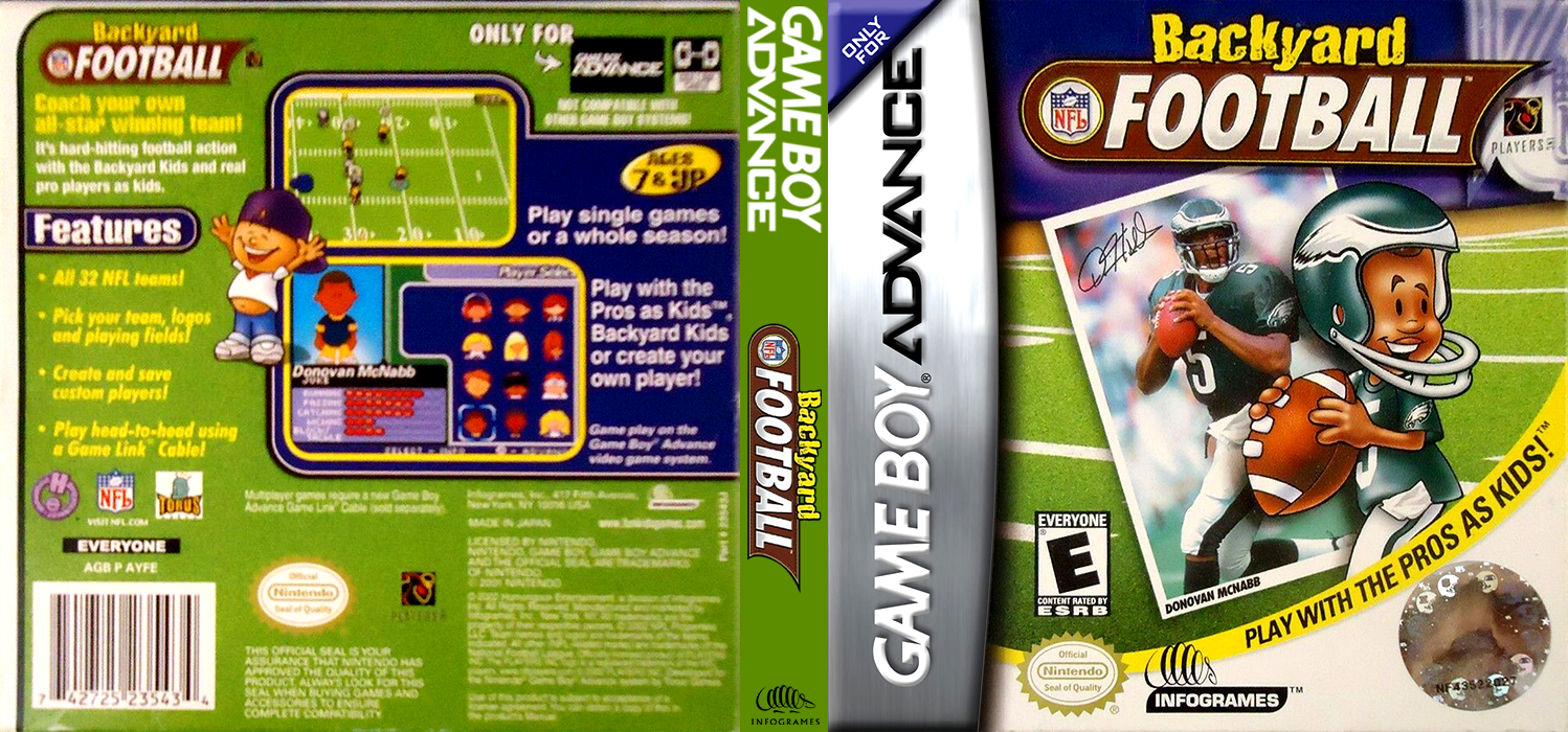 Backyard Football [US] gba 2002 Box Art