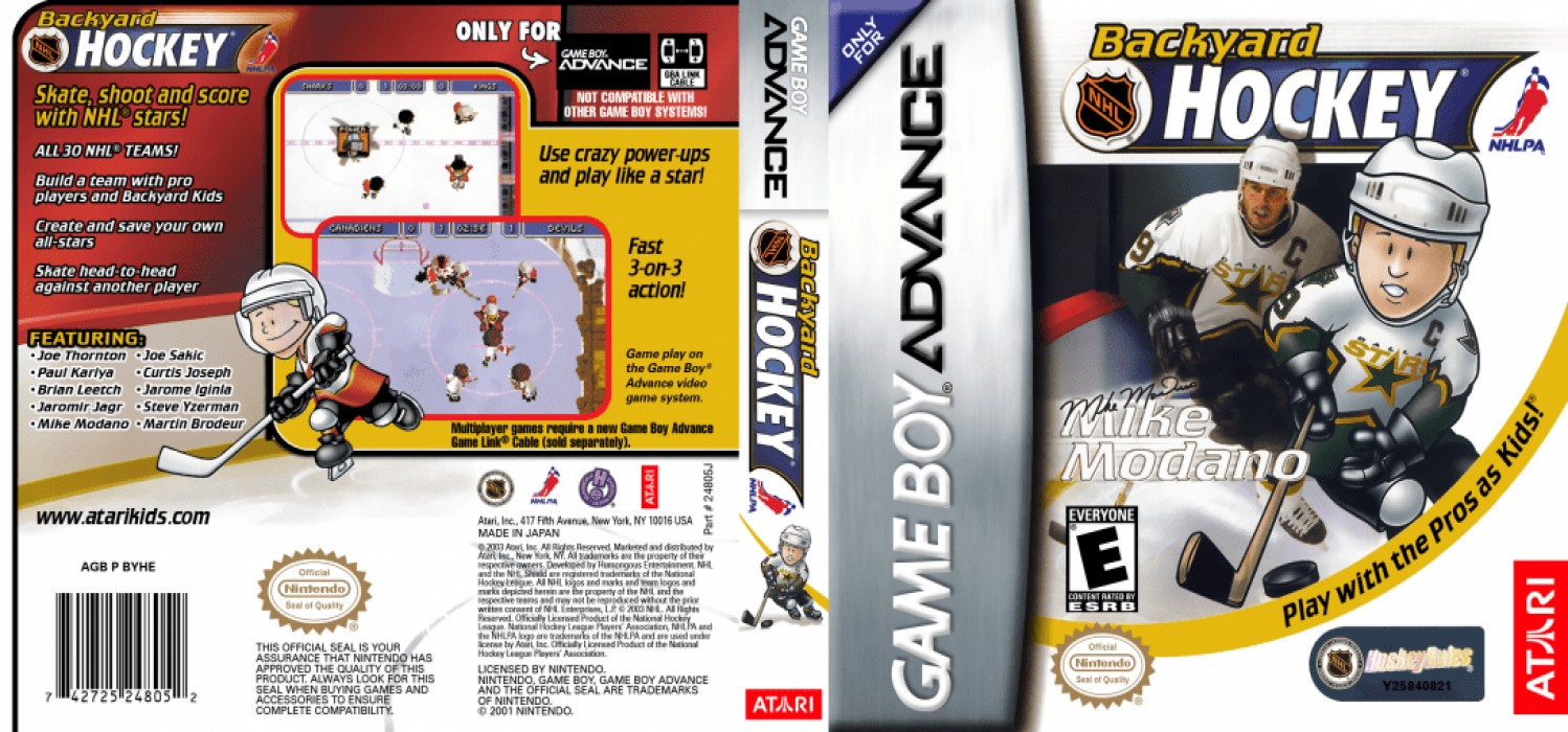 Backyard Hockey [US] gba 2003 Box Art