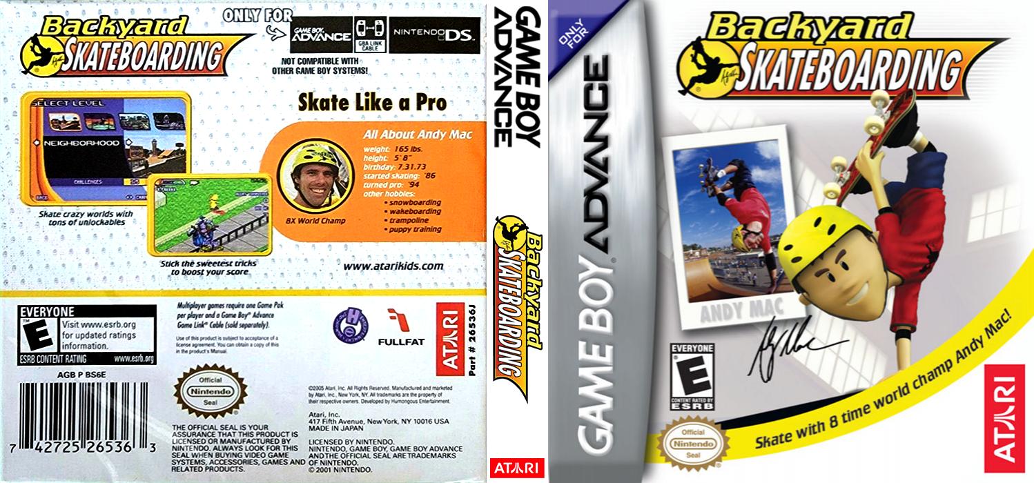 Backyard Skateboarding [US] gba 2004 Box Art