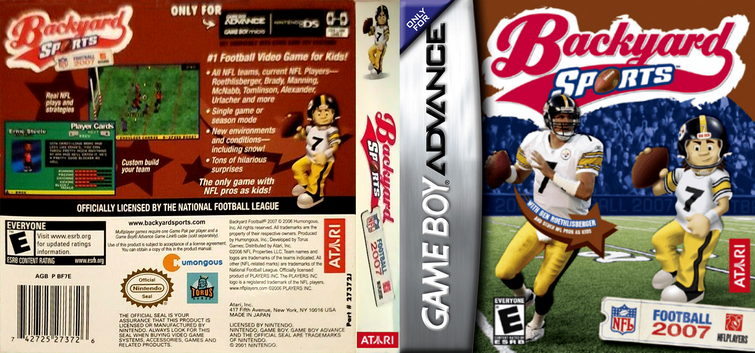 Backyard Sports : Football 2007 [US] gba 2006 Box Art