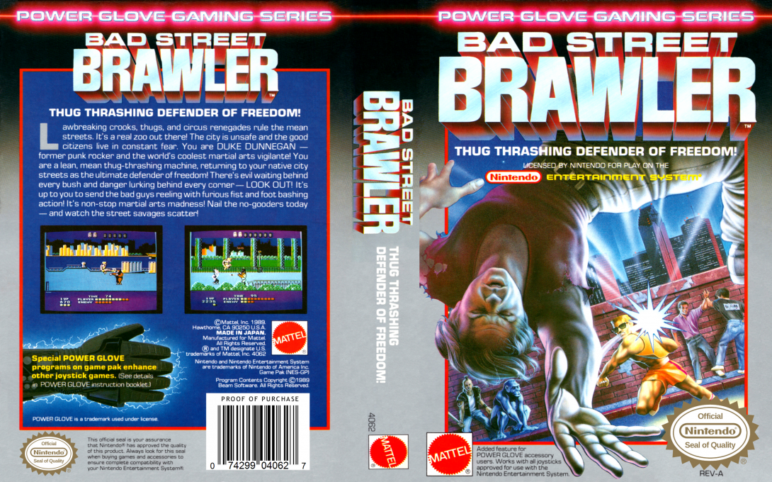Bad Street Brawler [US] nes 1989 Box Art
