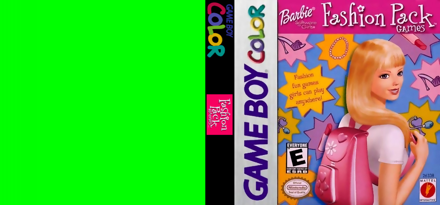 Barbie : Fashion Pack Games [US,EU] gbc 2000 Box Art