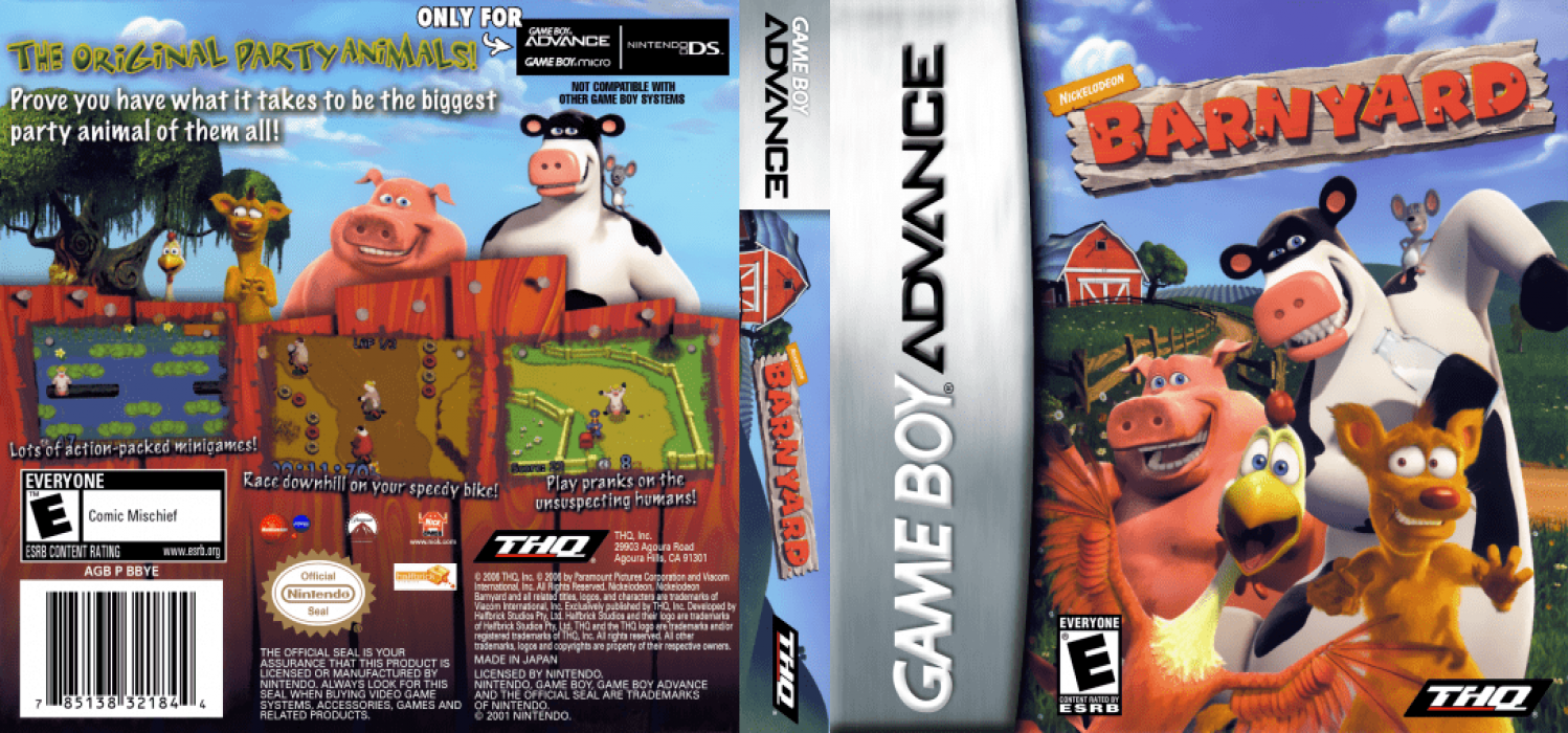 Barnyard [US] gba 2006 Box Art