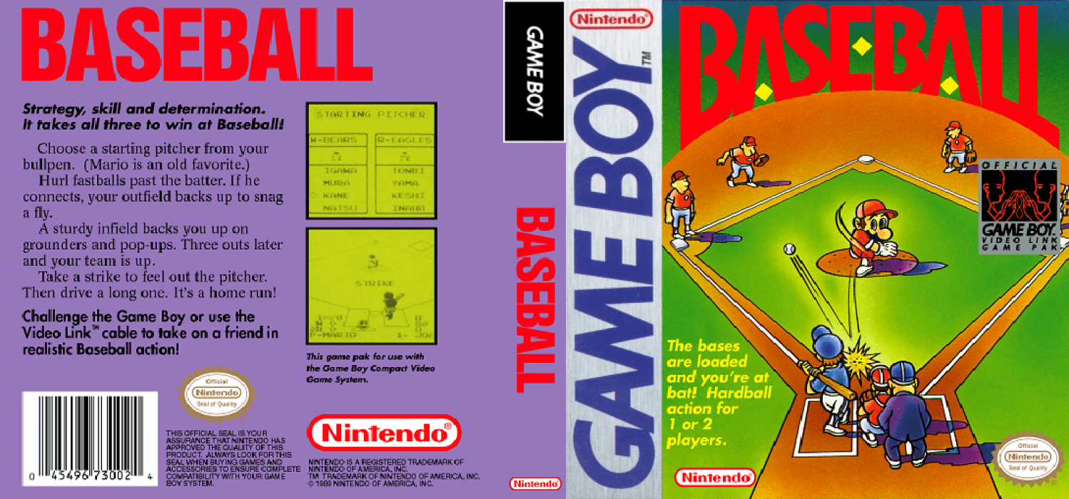 Baseball [WOR] gb 1989 Box Art