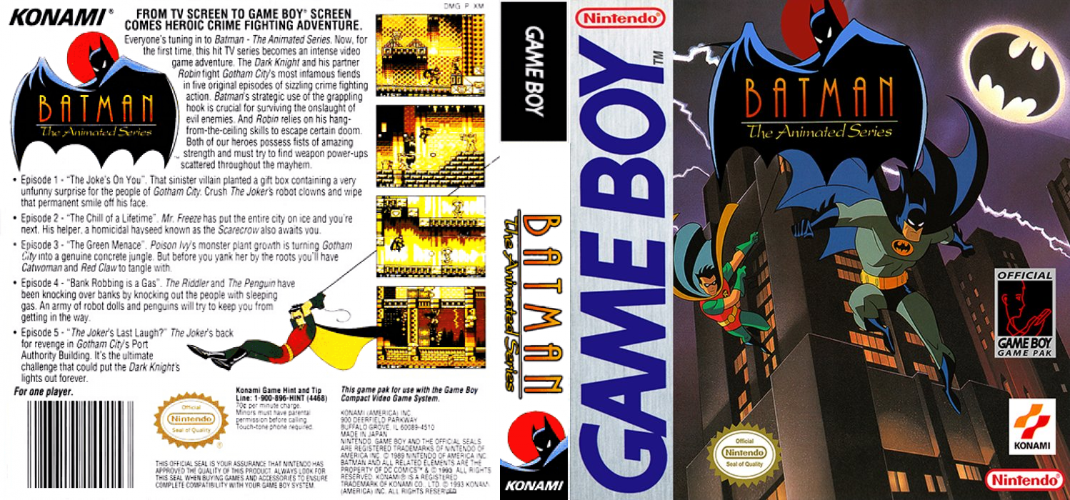 Batman : The Animated Series [US,EU] gb 1993 Box Art
