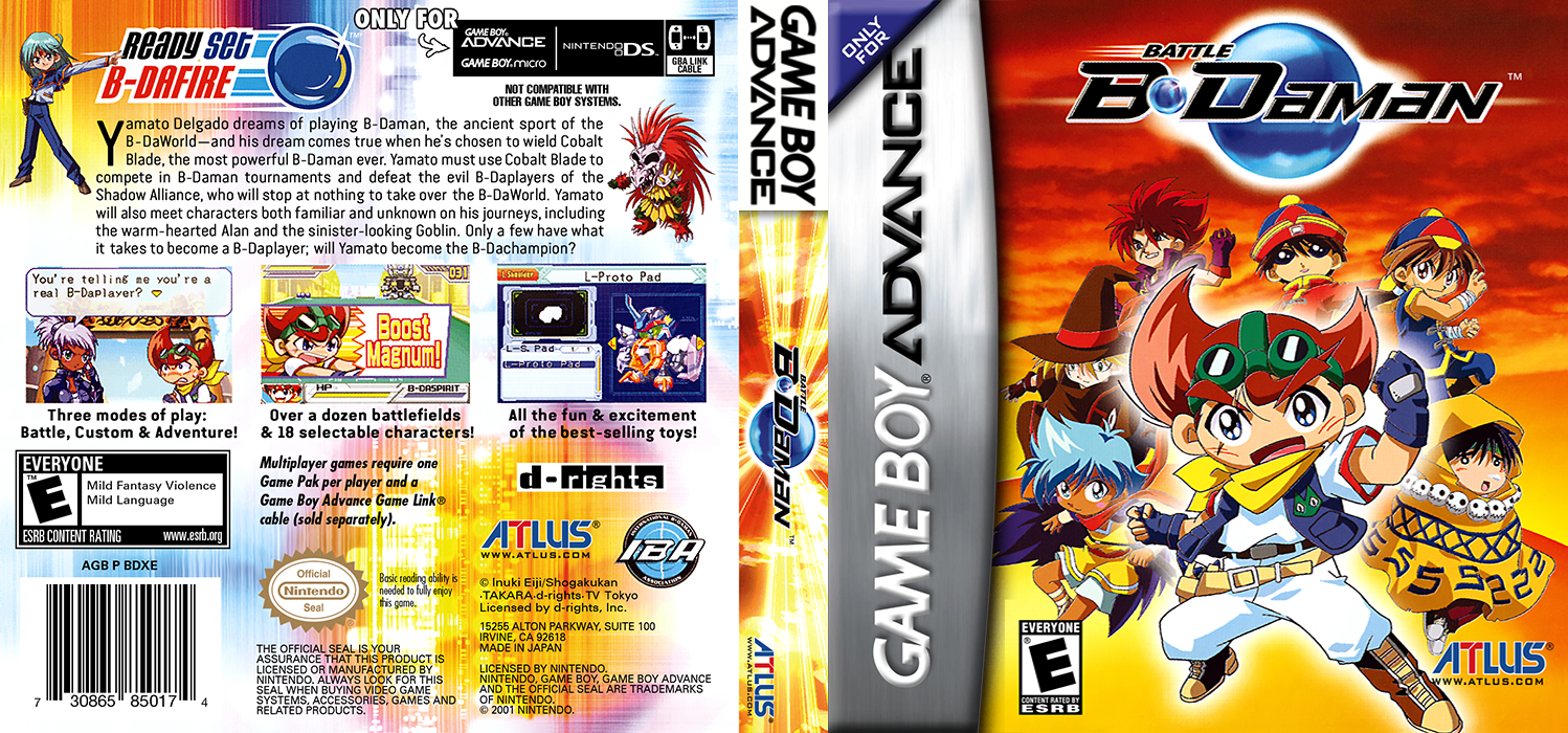 Battle B-Daman [US] gba 2006 Box Art