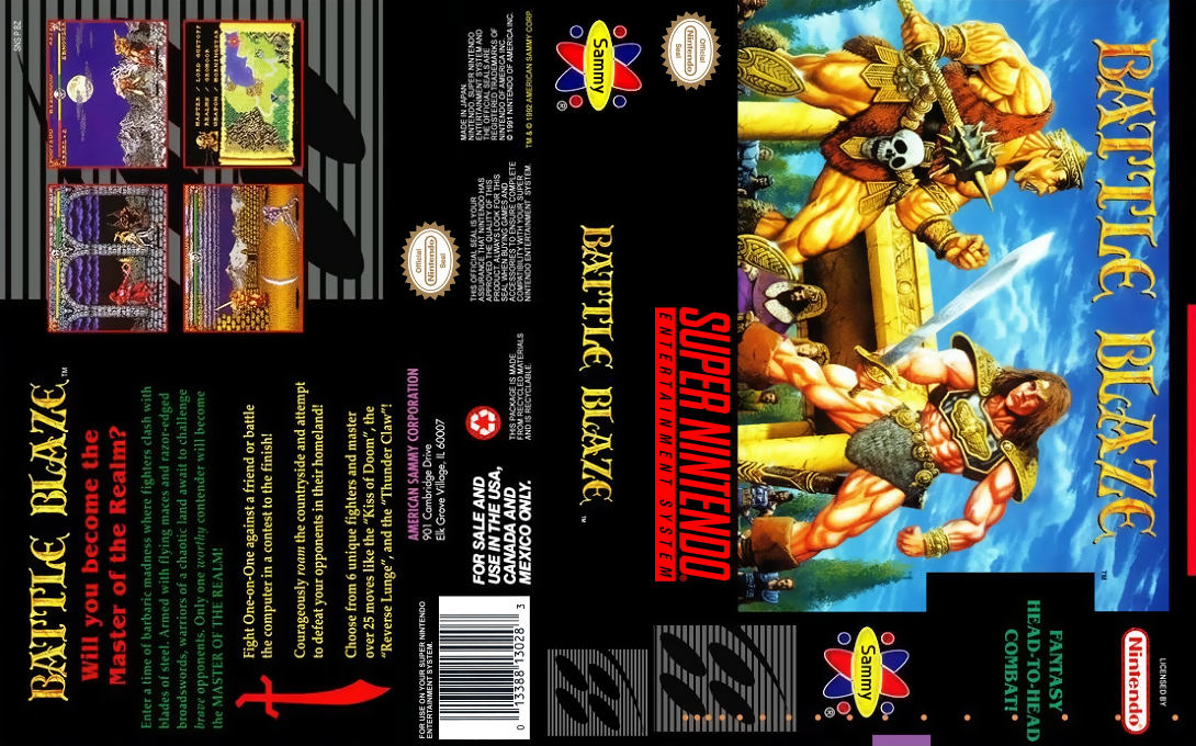 Battle Blaze [US] snes 1993 Box Art