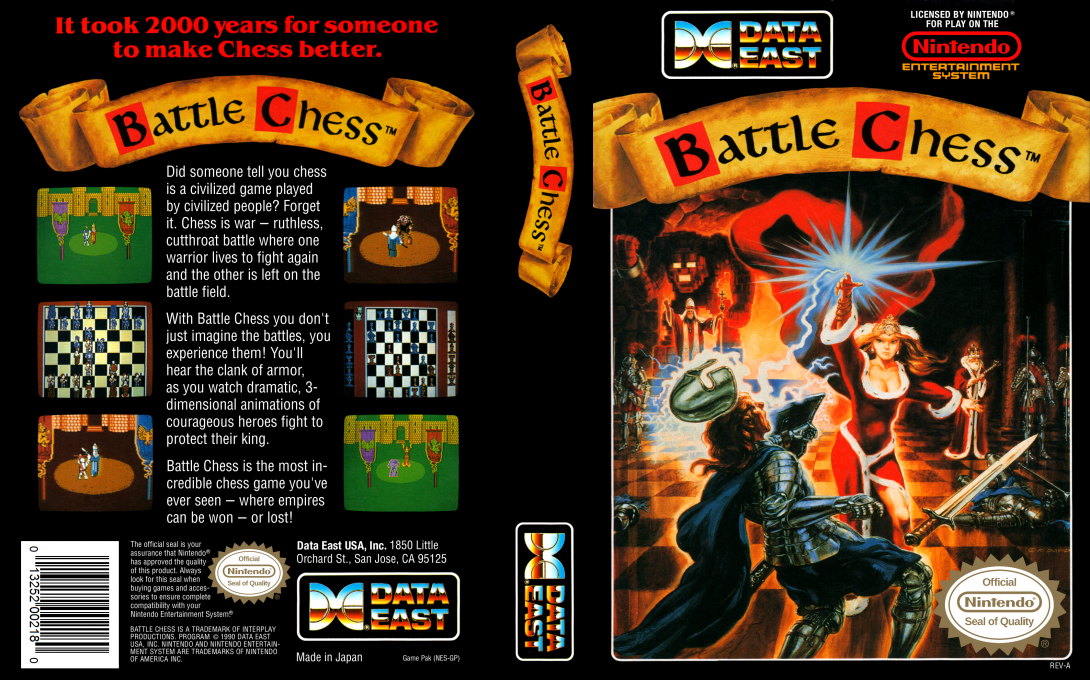 Battle Chess [US] nes 1990 Box Art