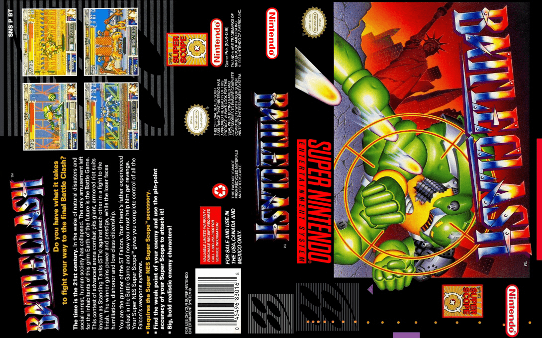 Battle Clash [US] snes 1992 Box Art