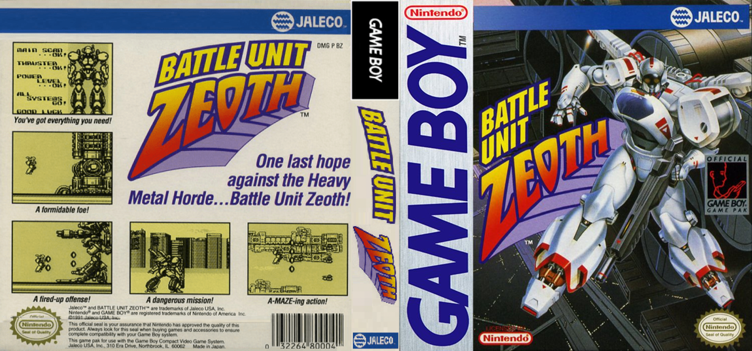 Battle Unit Zeoth [US,EU] gb 1990 Box Art