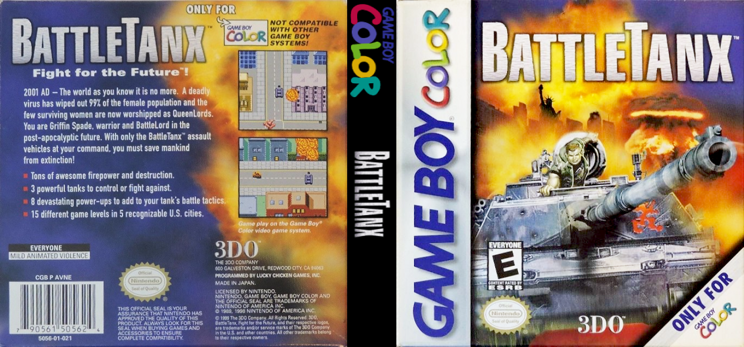 BattleTanx [US] gbc 2000 Box Art