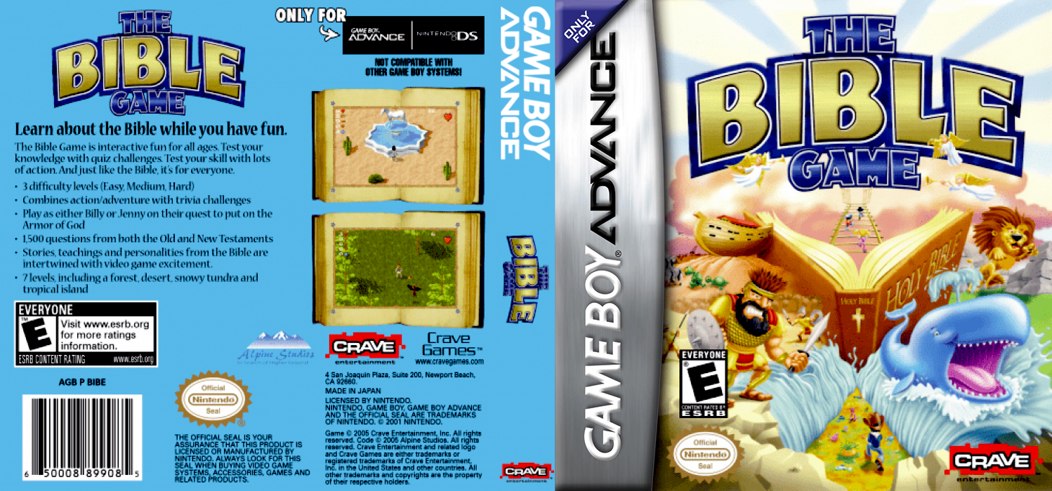 The Bible Game [US] gba 2005 Box Art