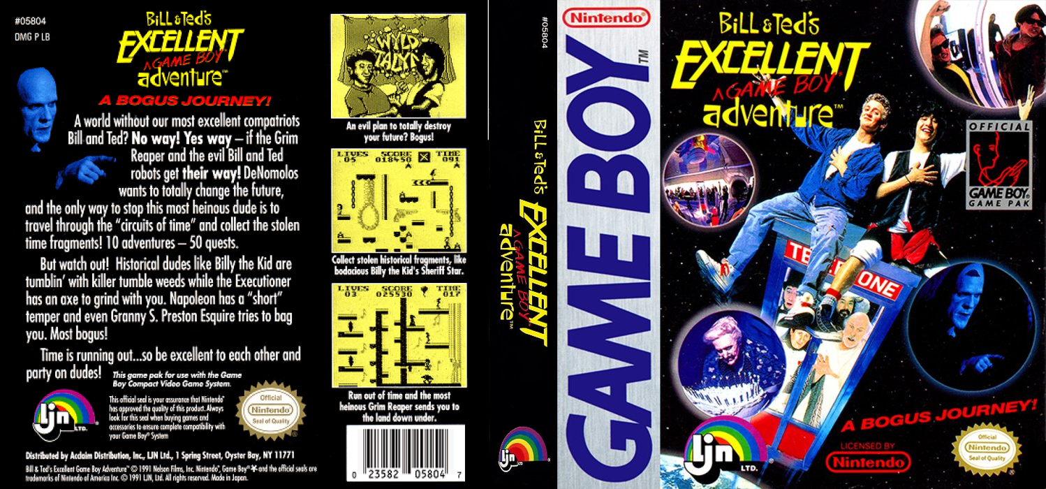 Bill & Ted’s Excellent Adventure [US,EU] gb 1991 Box Art