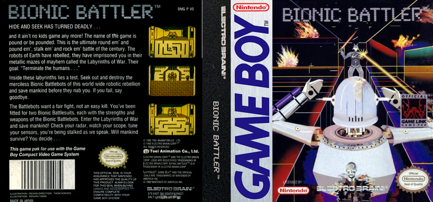 Bionic Battler [US] gb 1990 Box Art