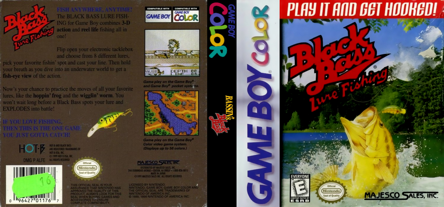Black Bass : Lure Fishing [US,EU] gbc 1999 Box Art