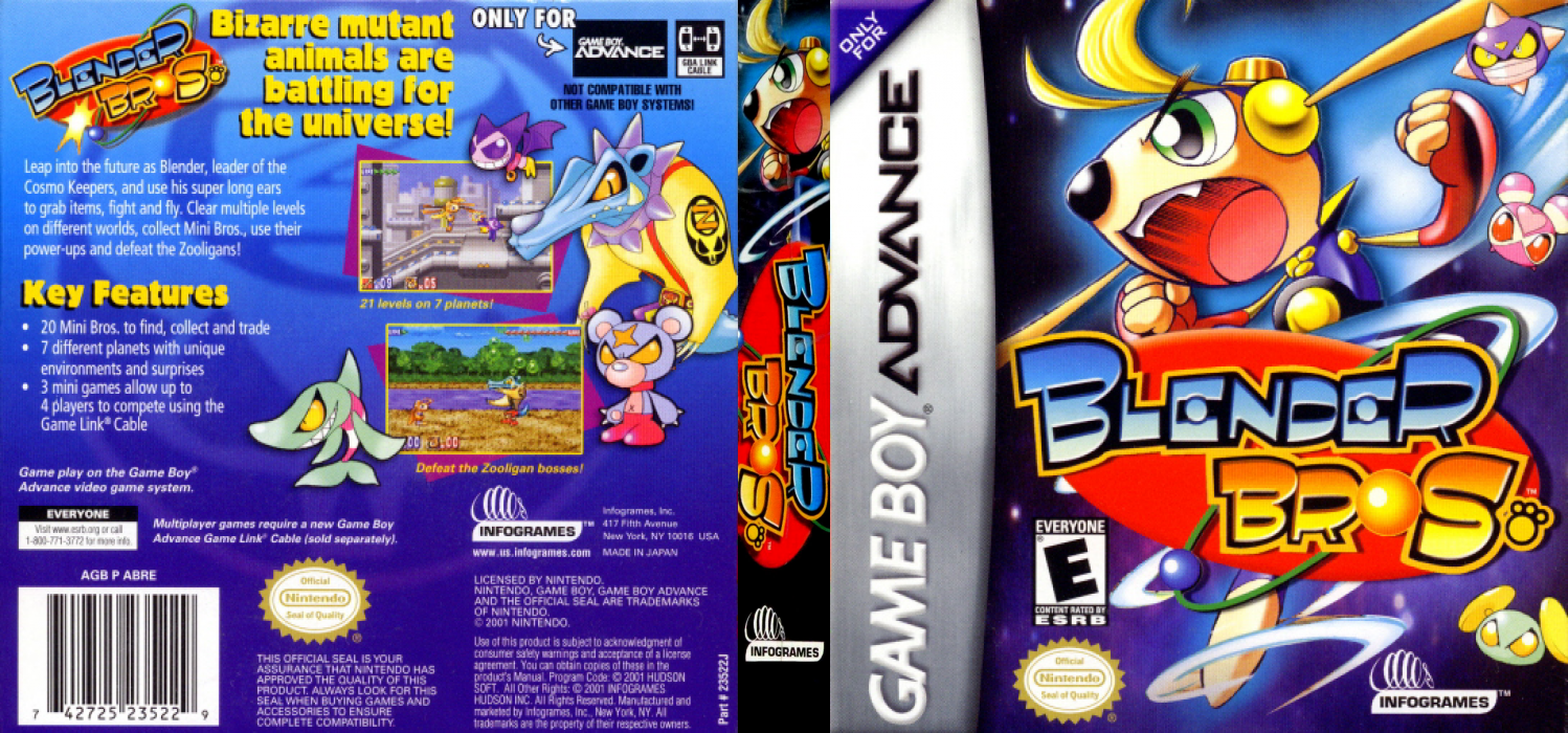 Blender Bros. [US] gba 2002 Box Art