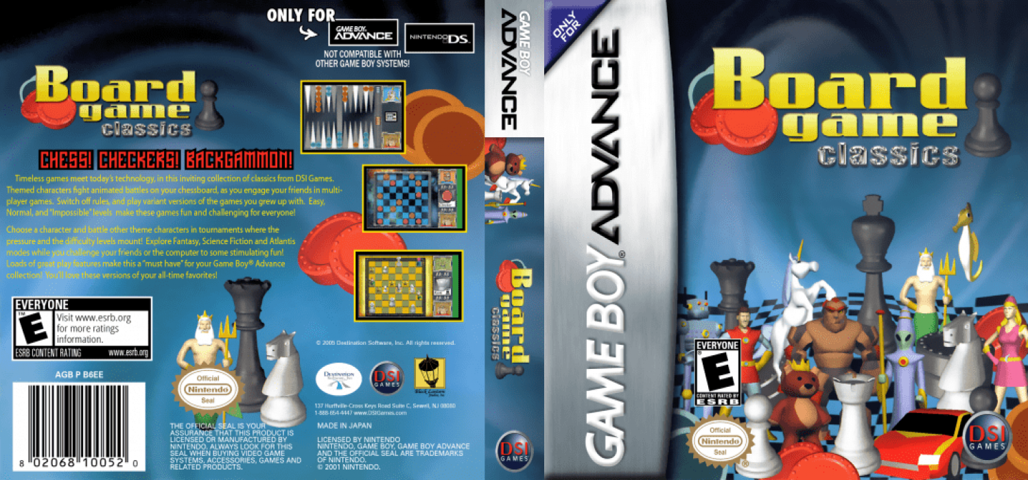 Board Game Classics [US] gba 2005 Box Art