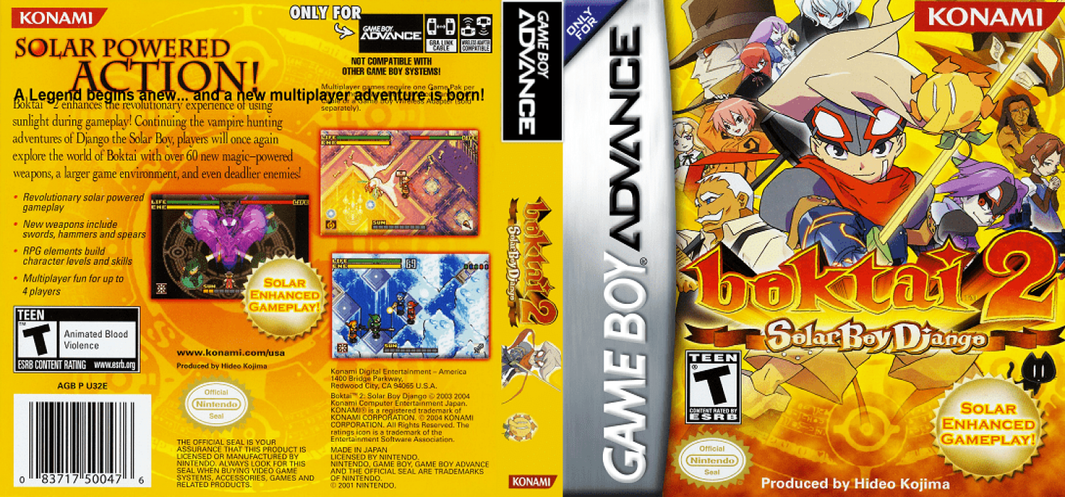 Boktai 2 : Solar Boy Django [US] gba 2004 Box Art