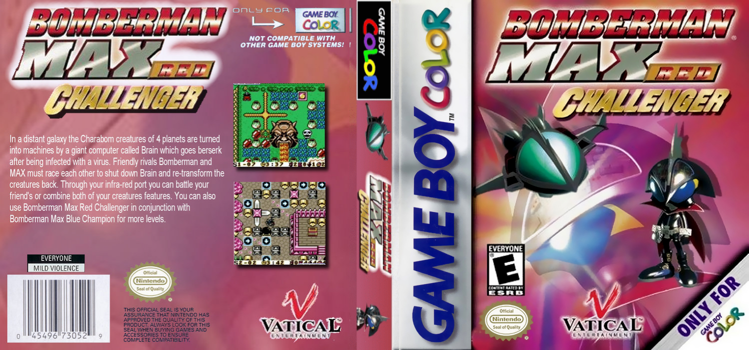 Bomberman Max : Red Challenger [US] gbc 2000 Box Art
