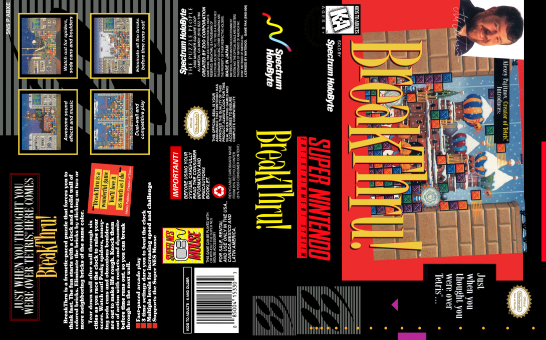 BreakThru! [US] snes 1994 Box Art