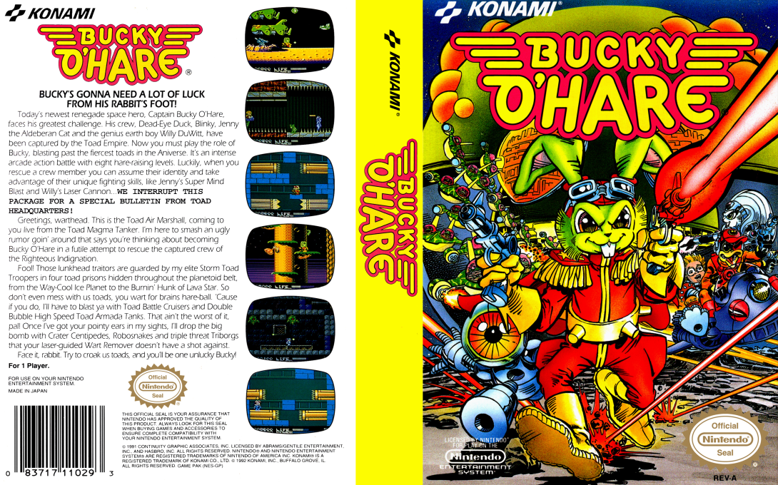 Bucky O’Hare [US] nes 1992 Box Art