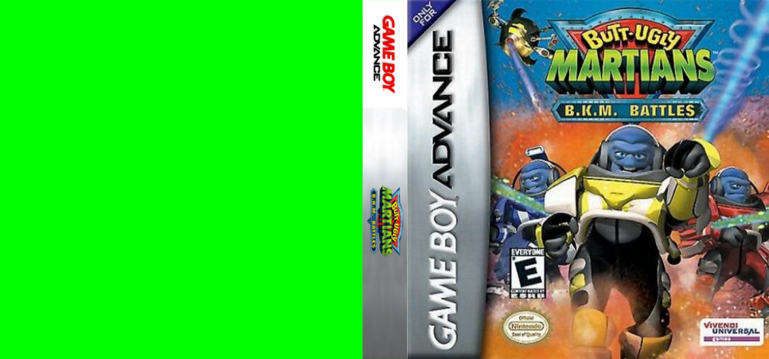 Butt-Ugly Martians : B.K.M. Battles [US] gba 2002 Box Art