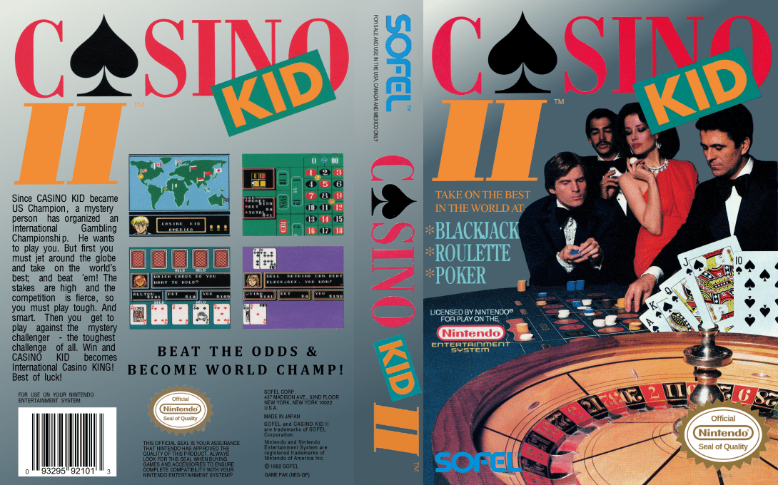 Casino Kid II [US] nes 1993 Box Art