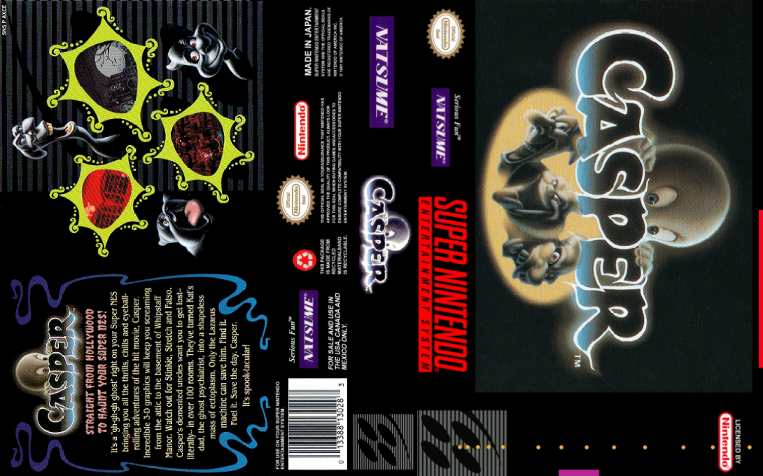 Casper [US] snes 1996 Box Art