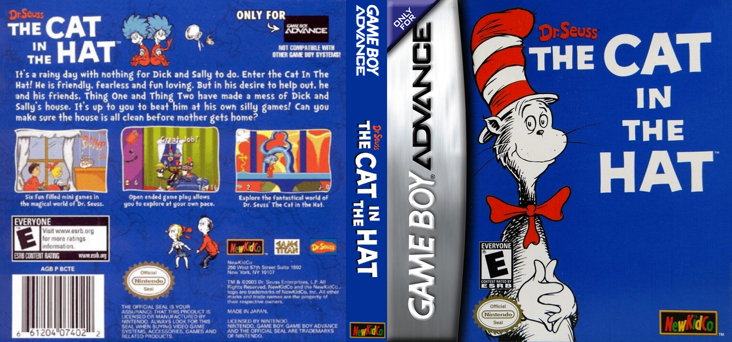 The Cat in the Hat by Dr. Seuss [US] gba 2005 Box Art