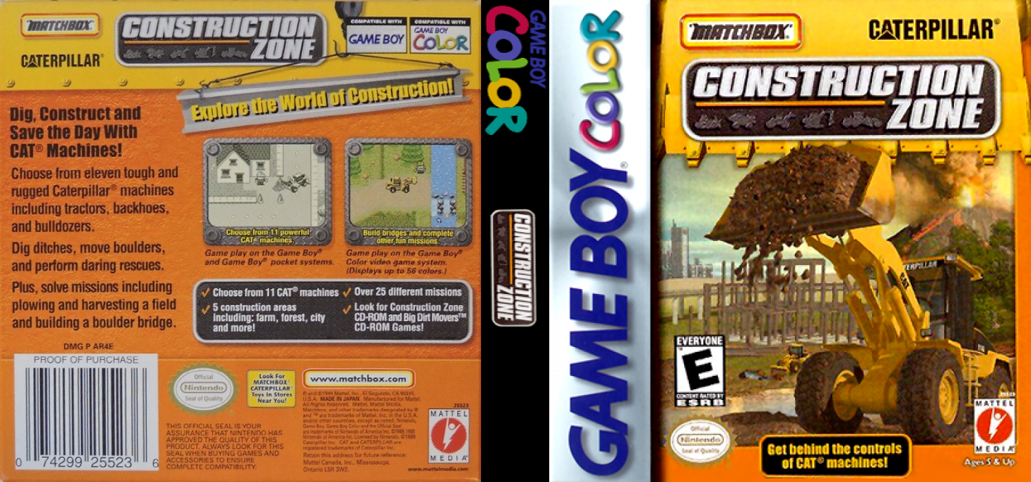 Caterpillar Construction Zone [US,EU] gbc 2000 Box Art