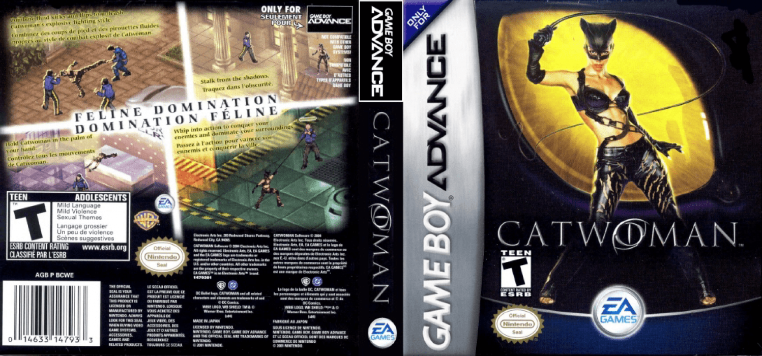 Catwoman [US,EU] gba 2004 Box Art