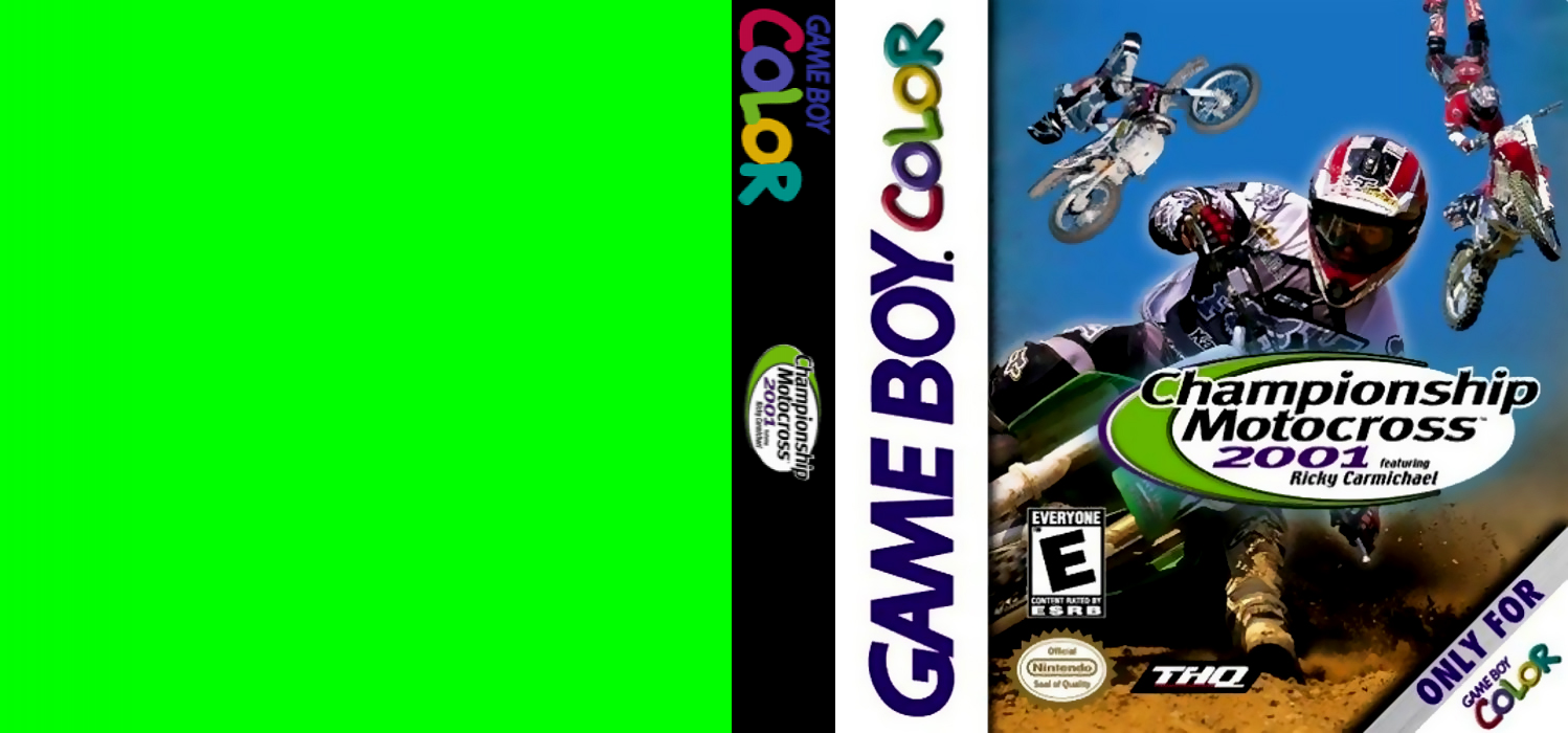 Championship Motocross 2001 featuring Ricky Carmic [US,EU] gbc 2000 Box Art
