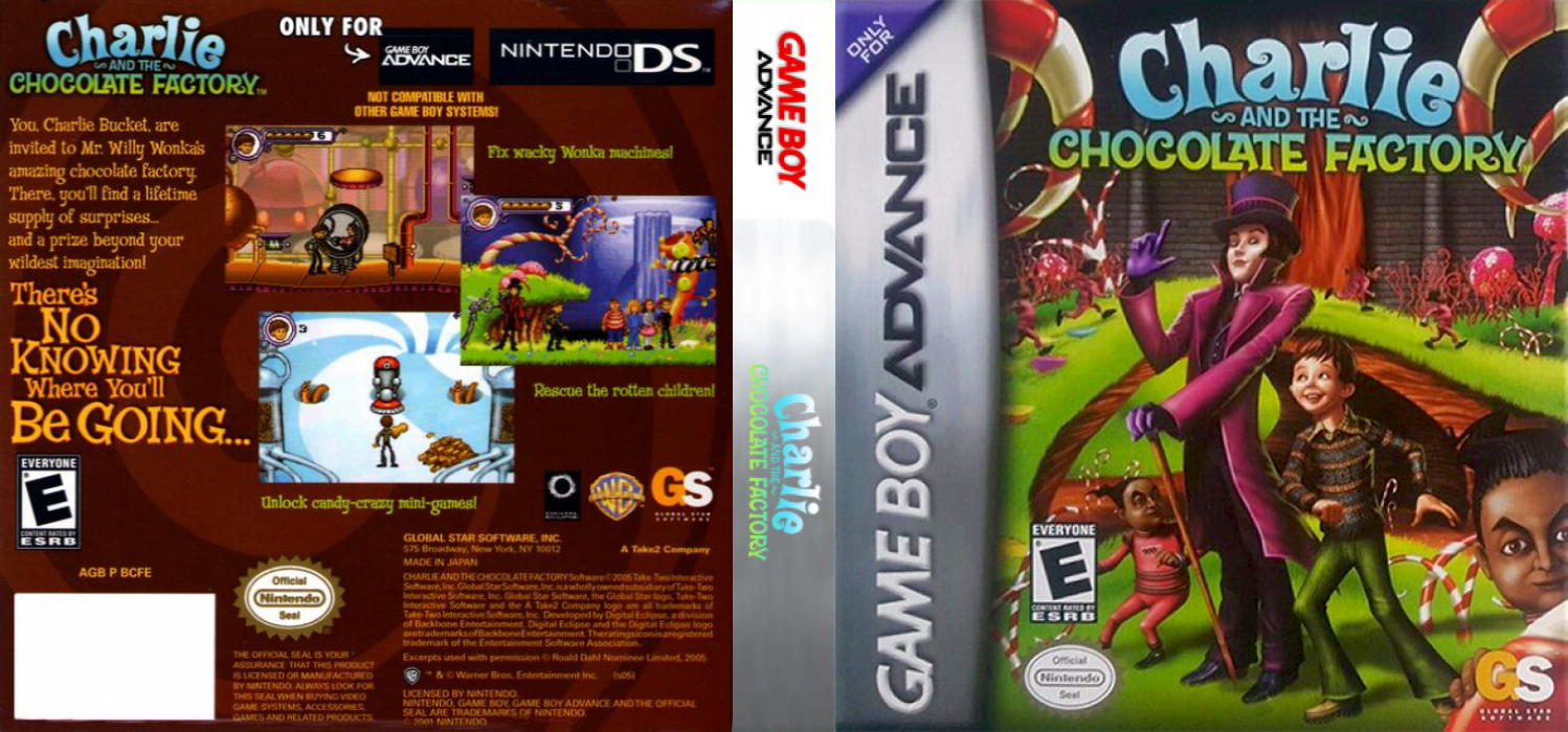 Charlie and the Chocolate Factory [US] gba 2005 Box Art